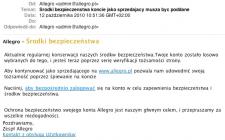 Phishing z Allegro w tle - uwaga na fałszywe wiadomości e-mail! Phishing z Allegro w tle - uwaga na fałszywe wiadomości e-mail!