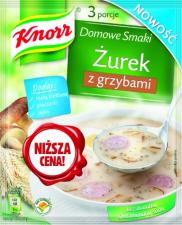 Żurek z wędzonką i Żurek z grzybami od Knorr Żurek z wędzonką i Żurek z grzybami od Knorr