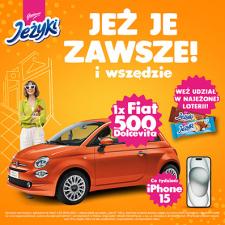 Delektuj się smakiem ulubionych Jeżyków i wygraj Fiata 500 Dolcevita Delektuj się smakiem ulubionych Jeżyków i wygraj Fiata 500 Dolcevita