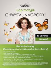 Łap motyle i chwytaj nagrody w wiosennej akcji Centrum Korona Łap motyle i chwytaj nagrody w wiosennej akcji Centrum Korona