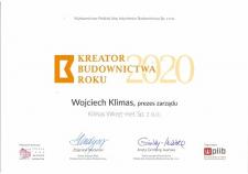 Klimas Wkręt-Met Kreatorem Budownictwa 2020 Klimas Wkręt-Met Kreatorem Budownictwa 2020