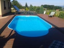 Deska kompozytowa przy basenie Deska kompozytowa przy basenie