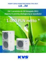 Przyznajemy Premie Ekologiczne przy zakupie pomp ciepła typu Split marki KVS Przyznajemy Premie Ekologiczne przy zakupie pomp ciepła typu Split marki KVS