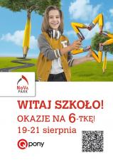 NoVa Park i kupony rabatowe na przywitanie szkoły NoVa Park i kupony rabatowe na przywitanie szkoły