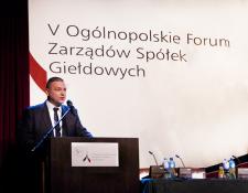 V Ogólnopolskie Forum Zarządów Spółek Giełdowych V Ogólnopolskie Forum Zarządów Spółek Giełdowych