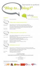 Konferencja "Blog to… blog?" Konferencja "Blog to… blog?"