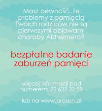 Wczesne wykrycie choroby Alzheimera daje szansę na godne życie Wczesne wykrycie choroby Alzheimera daje szansę na godne życie