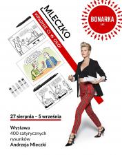 Mleczko do zakupów? Wystawa najlepszych rysunków Andrzeja Mleczki w Bonarce Mleczko do zakupów? Wystawa najlepszych rysunków Andrzeja Mleczki w Bonarce