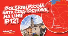 PolskiBus.com wita Częstochowę na linii P12! 5 nowych miast i jeszcze więcej połączeń z Częstochowy PolskiBus.com wita Częstochowę na linii P12! 5 nowych miast i jeszcze więcej połączeń z Częstochowy