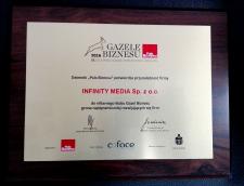 Infinity Media z Gazelą Biznesu Infinity Media z Gazelą Biznesu