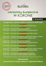 Kreatywne warsztaty świąteczne w Centrum Korona Kreatywne warsztaty świąteczne w Centrum Korona