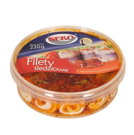 filety śledziowe z suszonymi pomidorami www.sekosa.pl