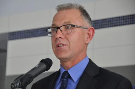 Mirosław Lenk, Prezydent Raciborza podczas oficjalnego otwarcia aquaparku H2Ostróg.