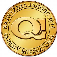alfa Video Contact Center ze złotym godłem Najwyższa Jakość Quality International 2014