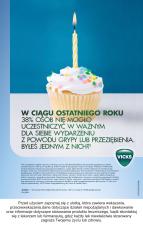 Ile procent z nas z powodu przeziębienia lub grypy ominęła ważna uroczystość? - Vicks zna odpowiedź!