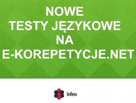Nowe testy na e-korepetycje.net