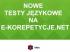 Nowe testy na e-korepetycje.net
