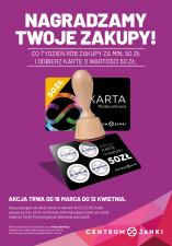 Centrum Janki nagradza kartą podarunkową za regularne zakupy