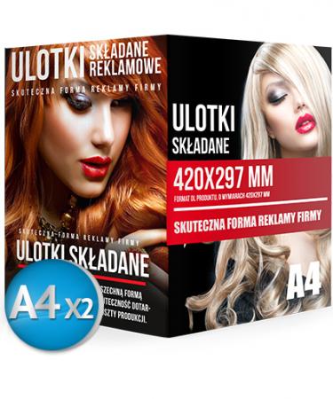 druk ulotek składanych