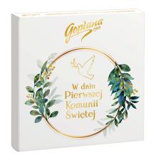 Słodki upominek na Pierwszą Komunię od Solidarności i Goplany