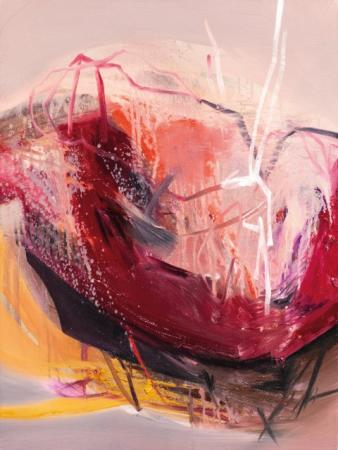 Dla WK, 2019, akryl, olej, płótno, 80x60 cm