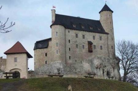 Zamek w Bobolicach po odbudowie.