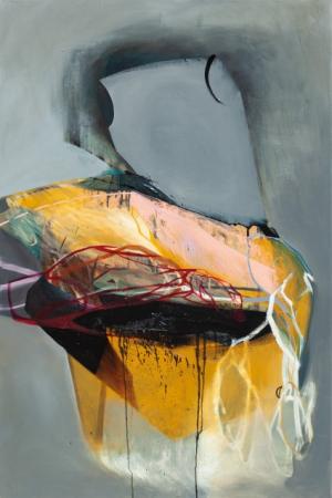 Odłamki 4, 2019, akryl, olej, płótno, 150x100 cm