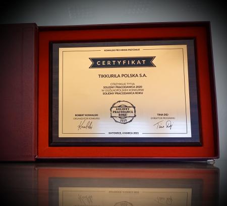 Tikkurila Solidny Pracodawca Roku