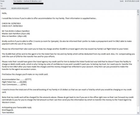 Przykładowa wiadomość spamowa