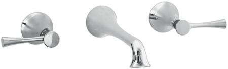 Gold L-Spout to gustowna bateria ścienna dostępna aż w trzech rodzajach wykończeń.