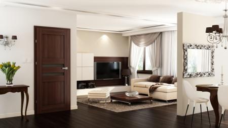 Spójna aranżacja wnętrza z drzwiami ARCO Fot. POL-SKONE