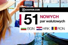 51 nowych par z walutami bałkańskimi w Rkantor.com