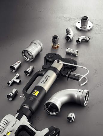 Nowe elementy w rozmiarze XL stanowią uzupełnienie systemu połączeń zaprasowywanych do grubościennyc