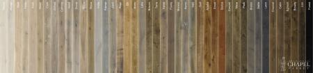 Cała paleta kolorystyczna serii Chapel Parket