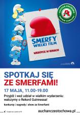 Spotkaj się ze Smerfami w Centrum Handlowym Auchan Poczesna