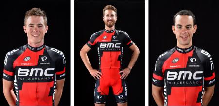 Rohan Dennis, Taylor Phinney i Richie Porte (mat. pras.)