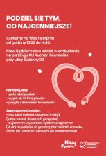 Oddaj krew – podziel się tym, co najcenniejsze!