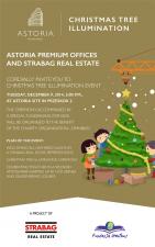 Iluminacja choinki w Centrum Warszawy