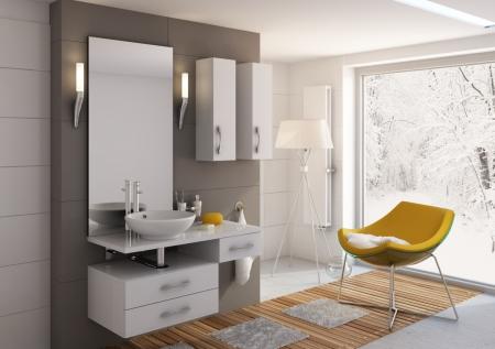 Kolekcja mebli łaziekowych Flores Aquaform