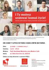 Dni Dawcy Szpiku w Parku Handlowym Matarnia