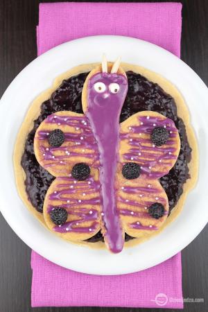 Razowe naleśniki z jeżynowym budyniem Dziecijedza.com