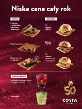 Nowe smaki w ofercie „Niska cena cały rok” od Costa Coffee