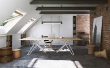 Funkcjonalna pracownia na poddaszu