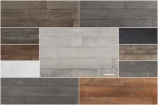 Cztery pory roku zatrzymane w drewnianej podłodze