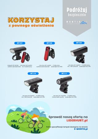 Zachowaj bezpieczeństwo na drodze - skorzystaj z oświetlenia rowerowego LED marki Montis