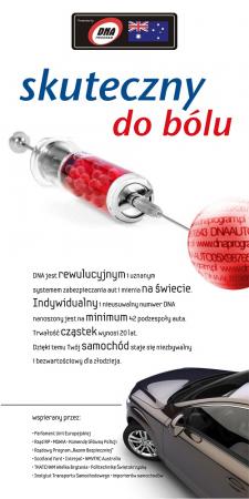 Jeden z motywów promujących produkt DNA Auto przygotowany przez agencję About Ad