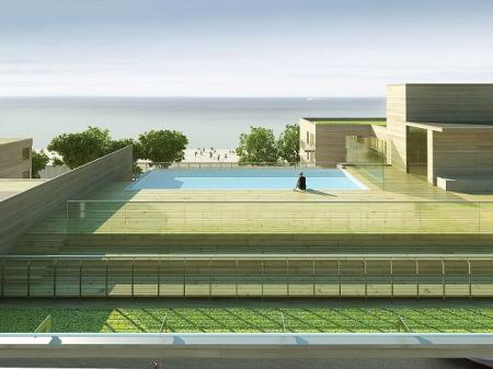 Fot 1. Mera Hotel & Spa w Sopocie. Widok z tarasu na Zatokę Gdańską