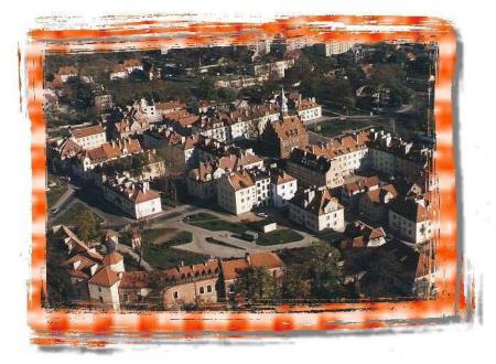 Morąg -  Widok miasta z lotu ptaka