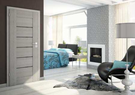 Drzwi SEMPRE ALU w kolorze jesion polski Fot. POL-SKONE