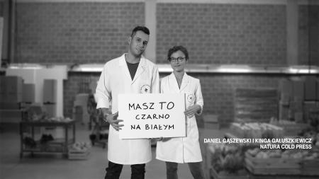 Daniel Gąszewski i Kinga Gałuszkiewicz z Natura Cold Press